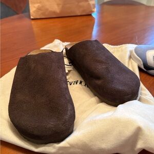 Zara Brown Suede Loafers